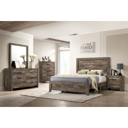 Larissa Natural Tone Queen Bed Model CM7148Q by Furniture of America