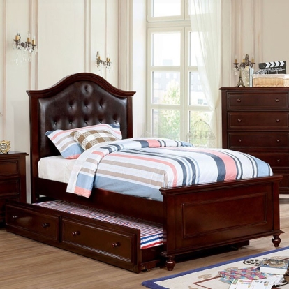 Olivia Dark Walnut Twin Bed Model CM7155EX-T-BED by Furniture of America