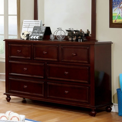 Olivia Dark Walnut Dresser Model CM7155EX-D by Furniture of America