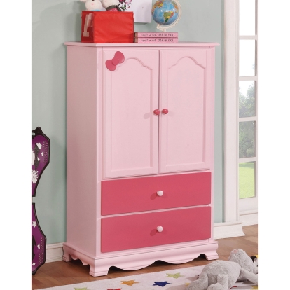 Dani Pink Armoire Model CM7159PK-AR-VN by Furniture of America