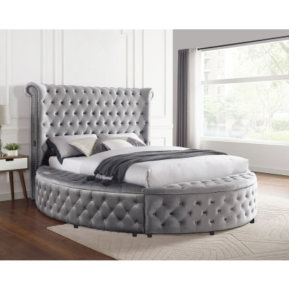Sansom Gray Queen Bed Model CM7178GY-Q-BED by Furniture of America