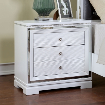 Winterthur White Night Stand Model CM7187N by Furniture of America