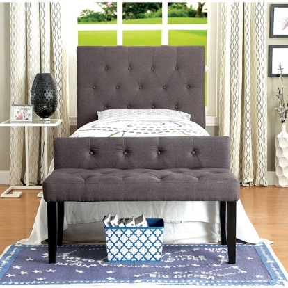 Leeroy Gray Twin Headboard Model CM7200LB-HB-T-VN by Furniture of America