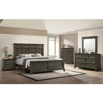 Houston Gray Queen Bed Model CM7221GY-Q-BED by Furniture of America