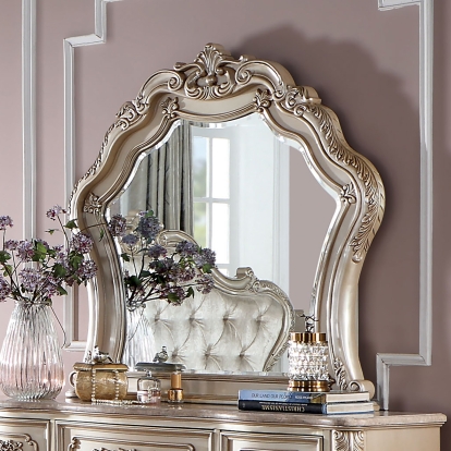 Rosalind Gold/Ivory Mirror Model CM7243GL-M by Furniture of America