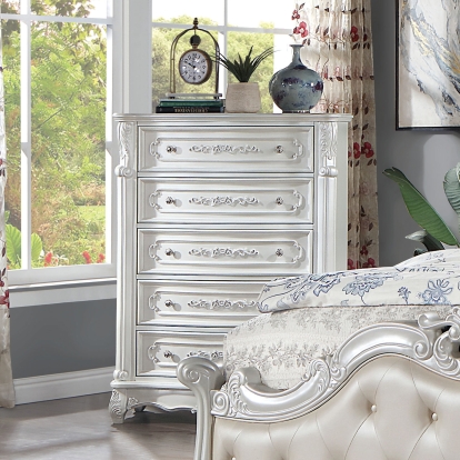 Rosalind Pearl White Chest Model CM7243WH-C by Furniture of America