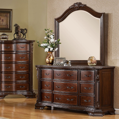Monte Vista Brown Cherry Dresser Model CM7267D by Furniture of America
