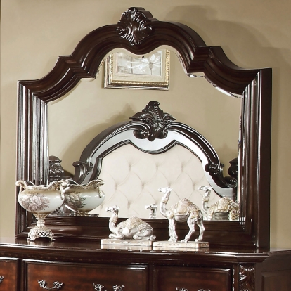 Bellefonte Brown Cherry Mirror Model CM7267M by Furniture of America