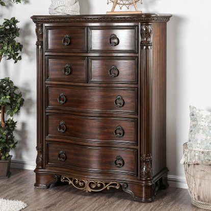 Menodora Brown Cherry Chest Model CM7311C by Furniture of America