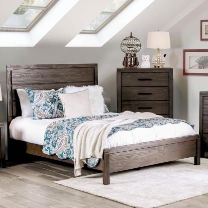 Rexburg Wire-Brushed Rustic Brown Full Bed Model CM7382F-BED by Furniture of America