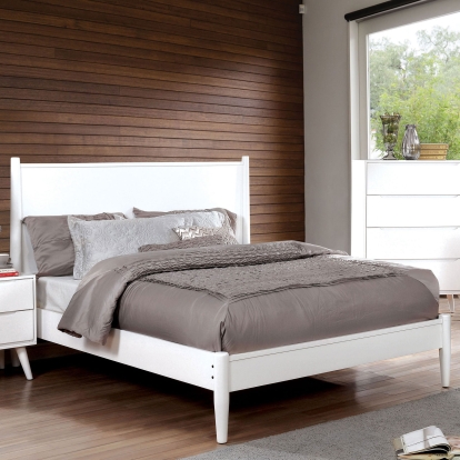Lennart White Full Bed Model CM7386WH-F-BED by Furniture of America