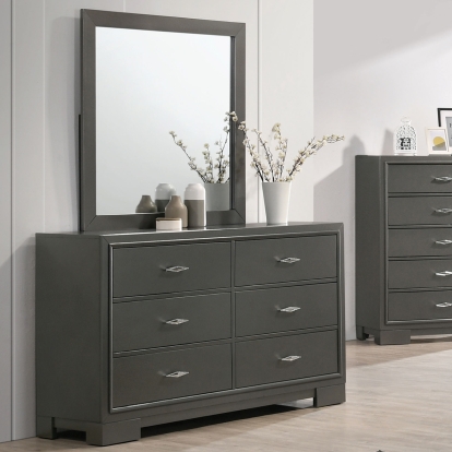 Alison Dark Walnut Dresser Model CM7416GY-D by Furniture of America