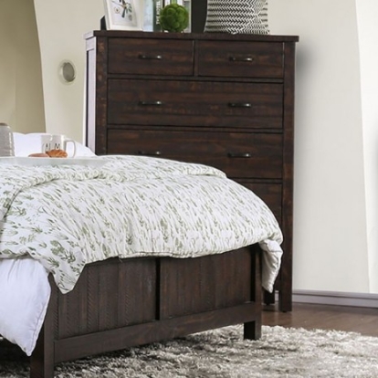 Furniture Of America Brenna Transitional Solid Wood, Wood Veneer, Others Espresso Chest | CM7435EX-C