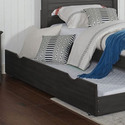Furniture of America Brogan Transitional Solid with Wood Veneer Gray Trundle Model CM7517GY-TR
