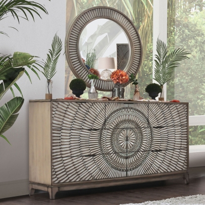 Kamalah Antique Gray Dresser Model CM7521D by Furniture of America