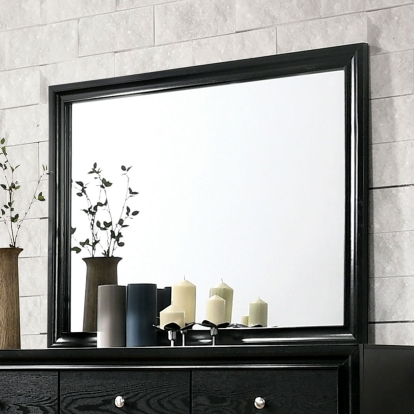 Chrissy Black Mirror Model CM7552BK-M by Furniture of America