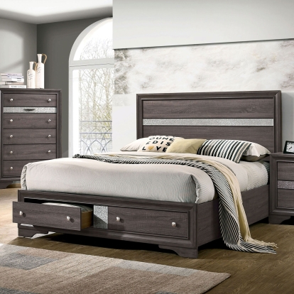 Chrissy Gray Queen Bed Model CM7552GY-Q-BED by Furniture of America