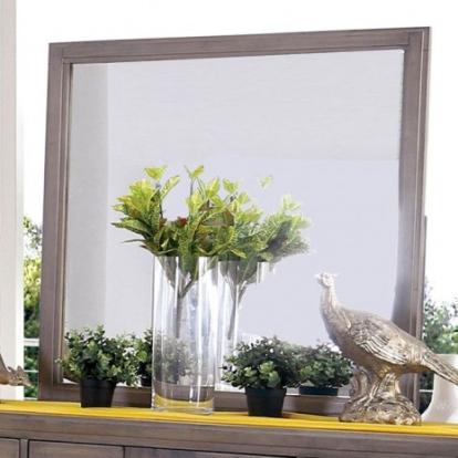 Furniture of America Berenice Transitional with Wood Light Oak Mirror Model CM7580A-M