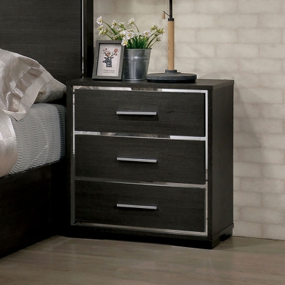 Camryn Warm Gray Night Stand Model CM7589N by Furniture of America
