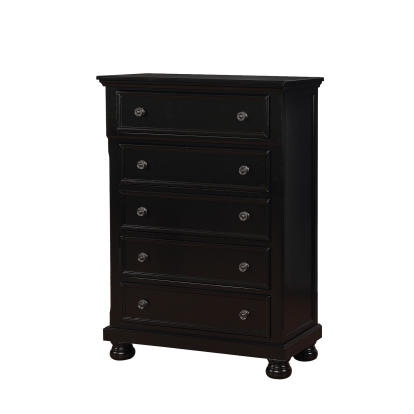 Castor Black Chest Model CM7590BK-C by Furniture of America