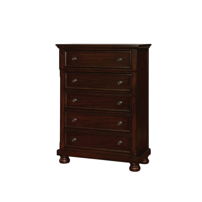 Castor Brown Cherry Chest Model CM7590CH-C by Furniture of America