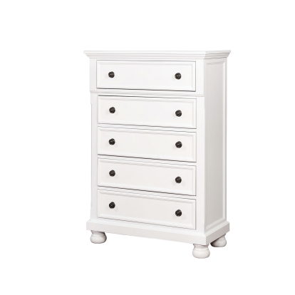 Castor White Chest Model CM7590WH-C by Furniture of America