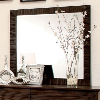 Furniture of America Bisbee Contemporary Cognac Cognac Mirror Model CM7607M