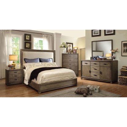 Carlsbad Natural Ash/Ivory 4 Piece Queen Bedroom Set Model CM7615Q-4PC by Furniture of America