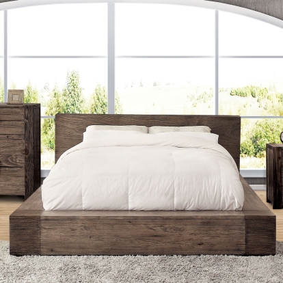 Janeiro Rustic Natural Tone Queen Bed Model CM7628Q-BED by Furniture of America
