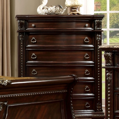 Fromberg Brown Cherry Chest Model CM7670C by Furniture of America