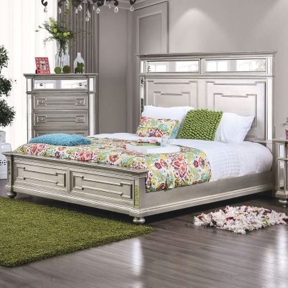 Salamanca Silver Queen Bed Model CM7673Q-BED by Furniture of America