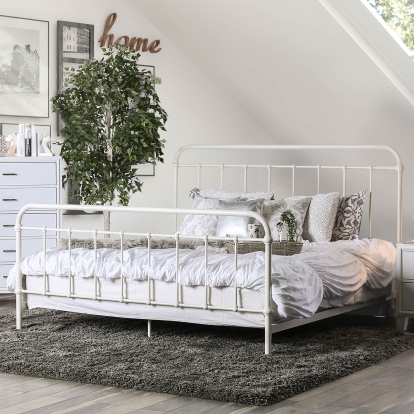 Iria Vintage White Full Bed Model CM7701WH-F by Furniture of America