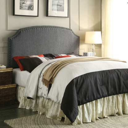Hasselt Gray King Size H/B Model CM7880GY-HB-K-VN by Furniture of America