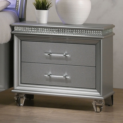 Maddie Silver Night Stand Model CM7899SV-N by Furniture of America