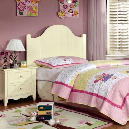 Furniture Of America Francesca Cottage Solid Wood, Wood Veneer, Others Cream Twin H/B & Case Goods | CM7911