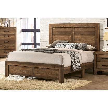 Wentworth Light Walnut Queen Bed Model CM7912Q by Furniture of America