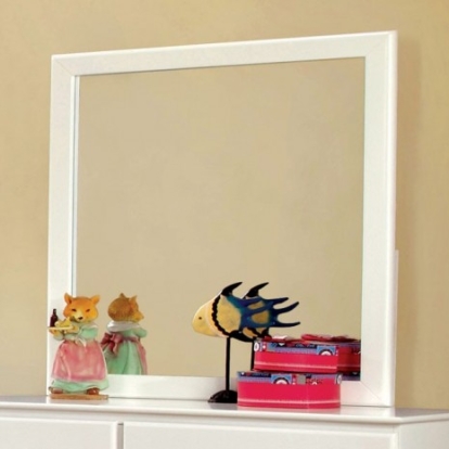 Furniture Of America Prismo Transitional Solid Wood, Others White Mirror | CM7941WH-M
