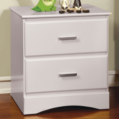 Prismo White Night Stand Model CM7941WH-N by Furniture of America