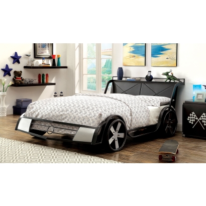 Gt Racer Silver/Gun Metal Full Bed Model CM7946F-BED by Furniture of America