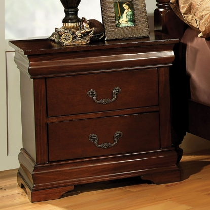 Velda Brown Cherry Night Stand Model CM7952N by Furniture of America