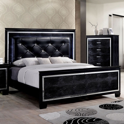 Bellanova Black Queen Bed Model CM7979BK-Q-BED by Furniture of America