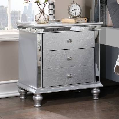 Bellinzona Silver Night Stand Model CM7992N by Furniture of America