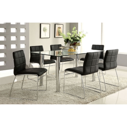 Oahu Chrome Dining Table Model CM8319T-TABLE by Furniture of America