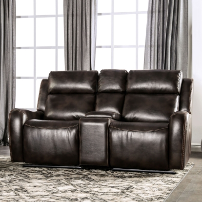 Barclay Dark Brown Power Motion Loveseat Model CM9906-LV-PK by Furniture of America