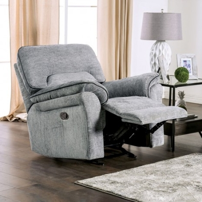 Furniture of America Josias Transitional Fabric Solid with Wood Light Gray Chair Model CM9908DV-CH