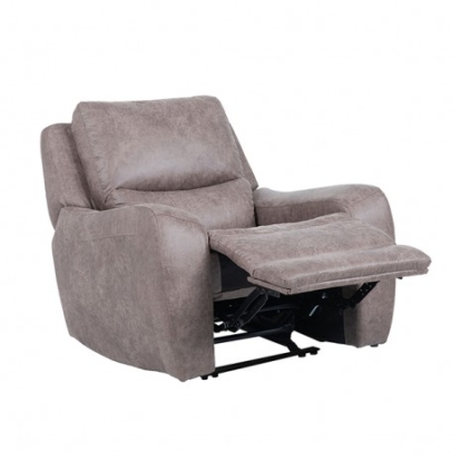 Furniture Of America Demetrius Contemporary Engineered Wood, Hardwood, Others Brown Power Recliner | CM9931BR-CH-PM