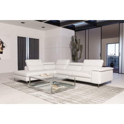 VIG Furniture White Sectional Sofa SKU VGCCVIOLA-KIM-WHT-LAF-SECT - Product ID 78825A|81695