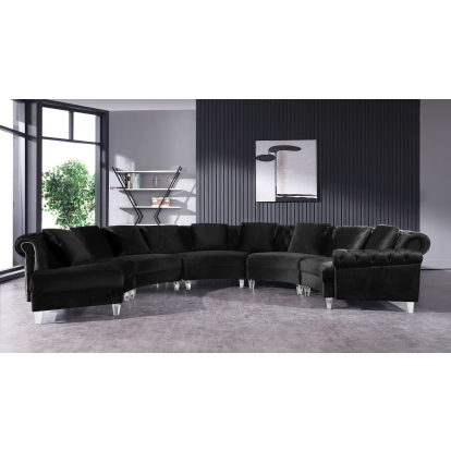 VIG Furniture Black Sectional Sofa SKU VG2T1124-5P-BLK-2 - Product ID 77682