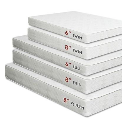 Daisy White 8" Bunkie Board Combo Mattress Model DM-Combo-Q-8 by Furniture of America