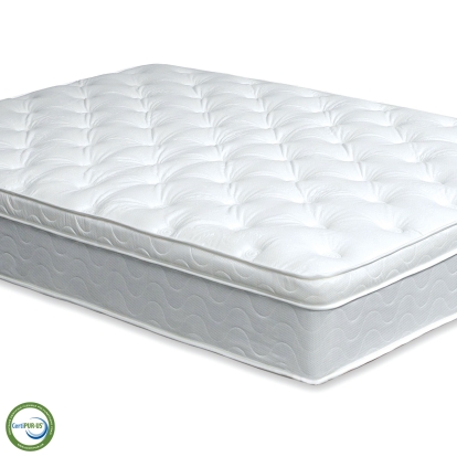 Furniture of America Bird Of Paradise Euro Pillow Top High-Density Polyurethane Foam White Euro Pillow Top Mattress Model DM315-EK-BED Size